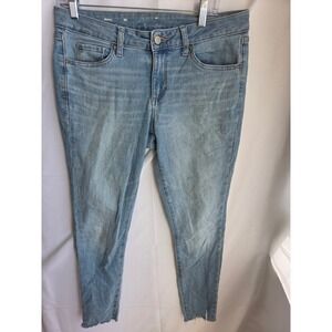 Sonoma Skinny Jeans Womens Blue Light Wash Skinny Mid Rise Skinny GOOD